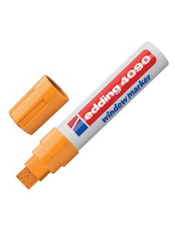 Маркер меловой для окон EDDING E-4090/66 4-15мм (декоративный) неон.оран