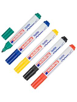 Набор маркеров по ткани EDDING E-4500/5s 2-3мм набор 5цв