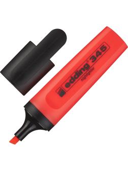 Маркер текстовыделитель EDDING E-345/2 красный, 1-5мм