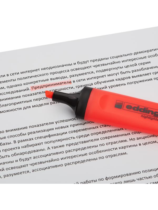 Маркер текстовыделитель EDDING E-345/2 красный, 1-5мм