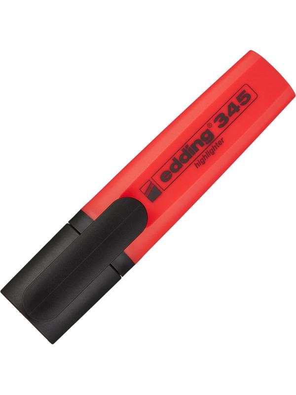 Маркер текстовыделитель EDDING E-345/2 красный, 1-5мм