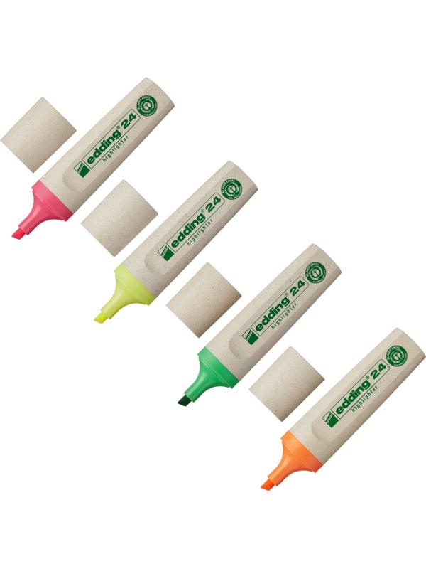 Набор текстовыделителей EDDING ECO E-24/4S 4шт./уп. 1-5мм
