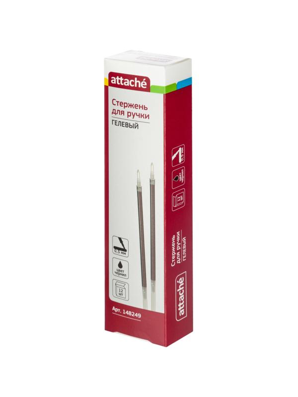 Стержень гелевый 139мм Attache Economy черный 0,5мм