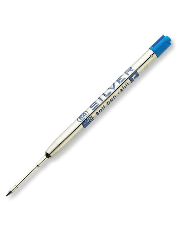 Стержень шариковый 98мм ICO Silver синий 0,5 мм (тип Parker) Венгрия