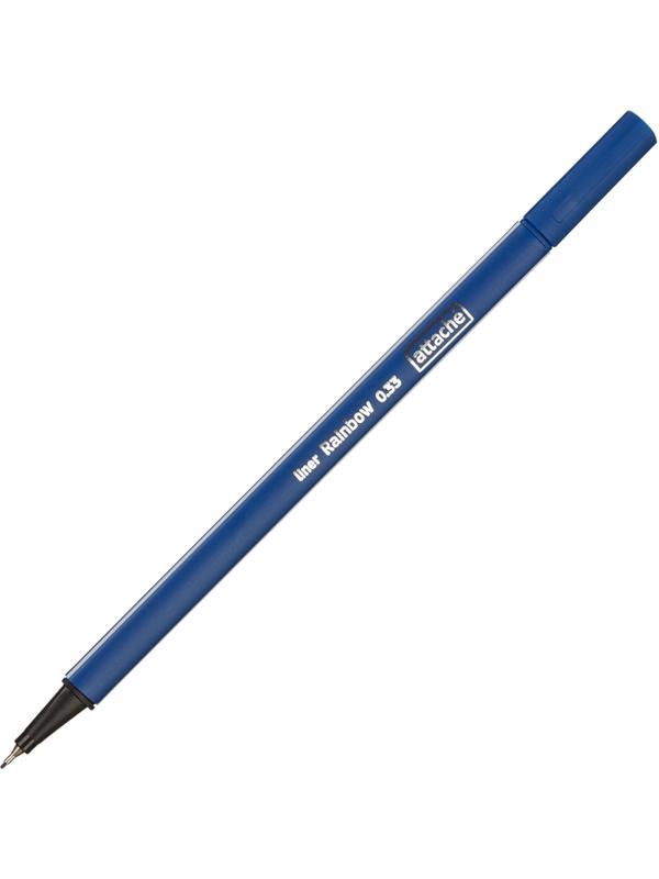 Линер Attache Rainbow 0,33 мм трехгран.корпус синий