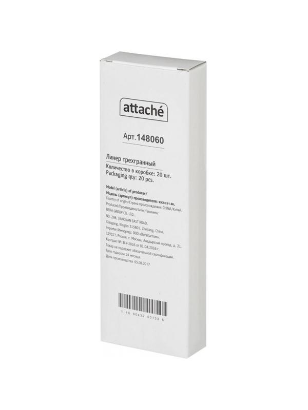 Линер Attache Rainbow 0,33 мм трехгран.корпус синий