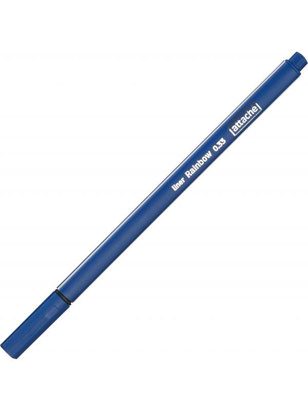 Линер Attache Rainbow 0,33 мм трехгран.корпус синий