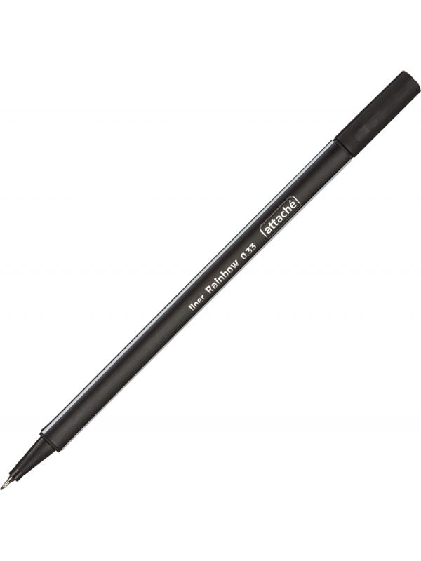 Линер Attache Rainbow 0,33 мм трехгран.корпус черный