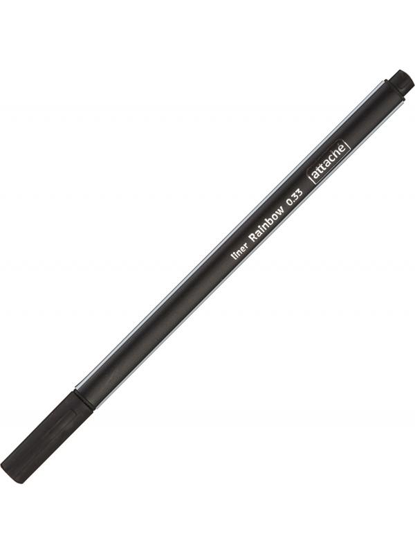 Линер Attache Rainbow 0,33 мм трехгран.корпус черный