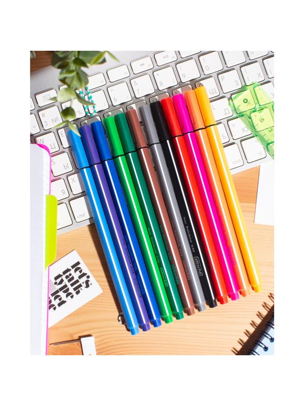 Линер Attache Rainbow 12цв/набор 0,33 мм трехгран.корпус