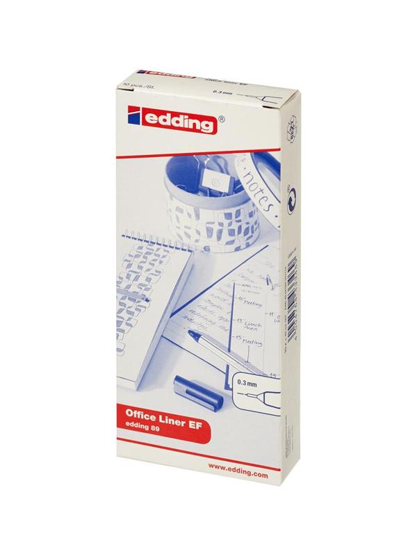 Линер EDDING E-89/001 0,3мм черный Германия