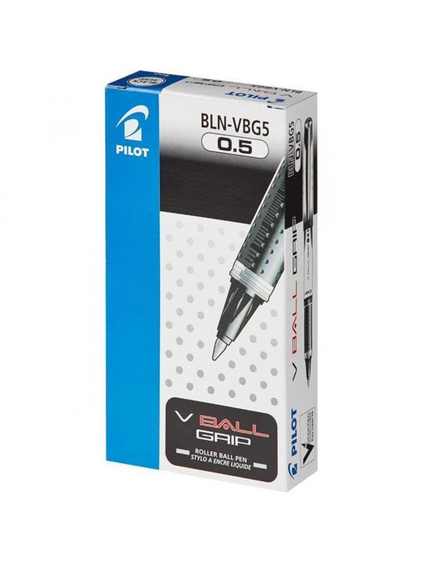 Роллер PILOT BLN-VBG5 резин. манжет жидкие чернила синий 0,5мм