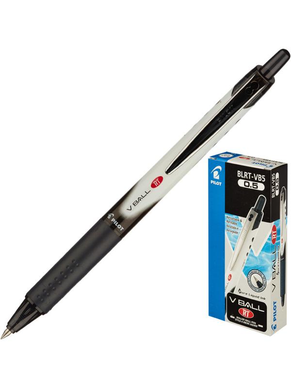 Роллер PILOT BLRT-VB5 авт. рез.манжет жидкие чернила 0.25мм черный