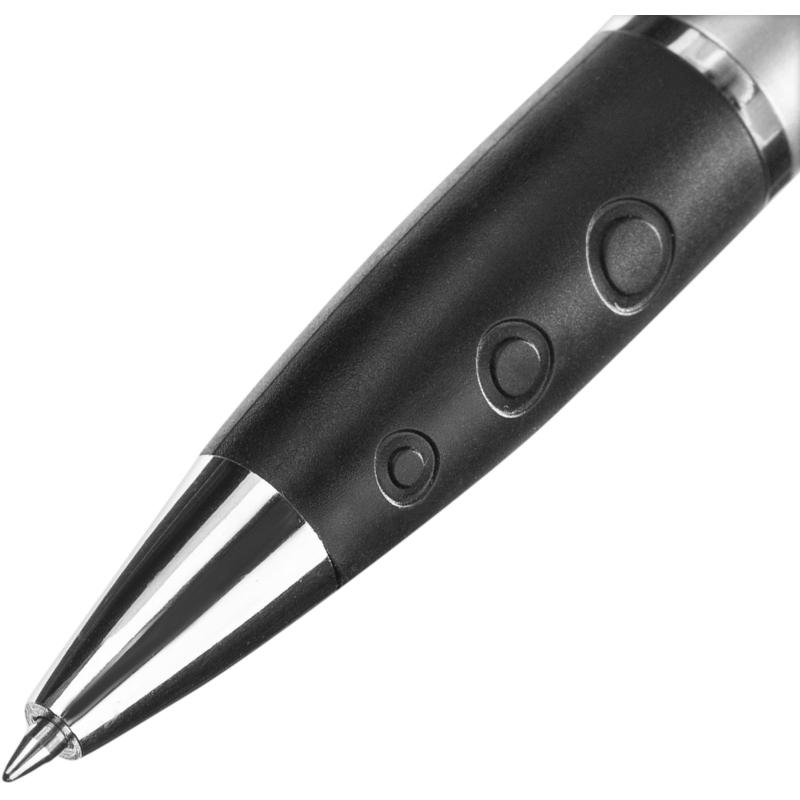 Указка лазер.ручка шарик. 3в1 серебр.+ красн.лазер+фонарь LH612СР син.