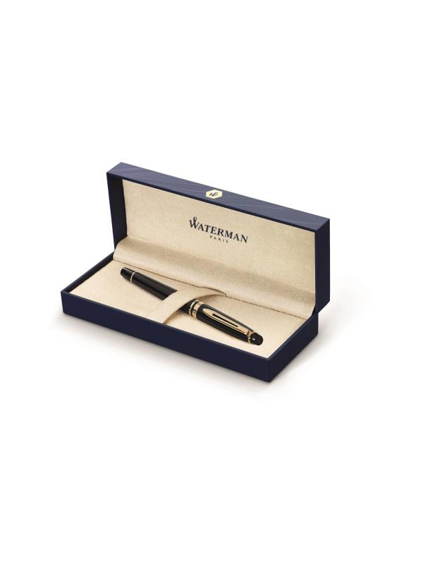 Ручка перьевая WATERMAN EXPERT S0951640 черн. корп, син чернила 0,5мм Франц