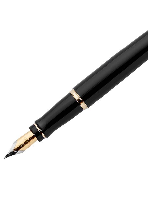 Ручка перьевая WATERMAN EXPERT S0951640 черн. корп, син чернила 0,5мм Франц