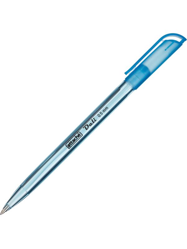 Ручка шариковая неавтоматическая Attache Deli 0,5мм синий маслян.осн Россия