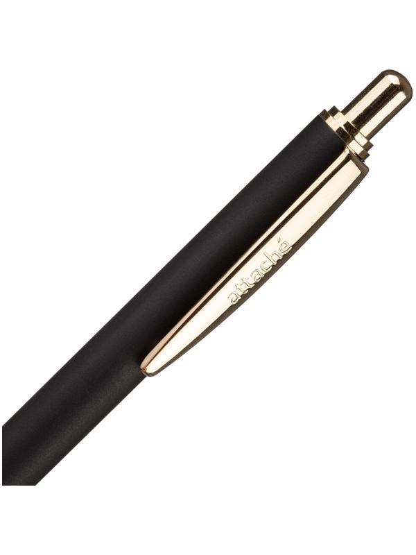 Ручка шариковая автоматическая Attache G08BL метал.корп,черн GT, манж