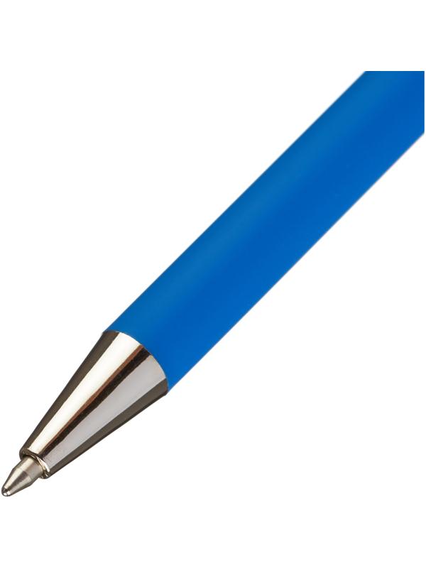 Ручка шариковая неавтоматическая Attache Style 0,5мм прорезин.корп.синий ст