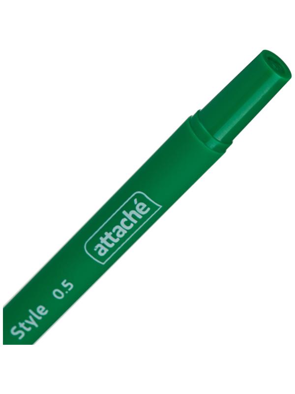 Ручка шариковая неавтоматическая Attache Style 4цв/наб 0,5мм прорезин.корп