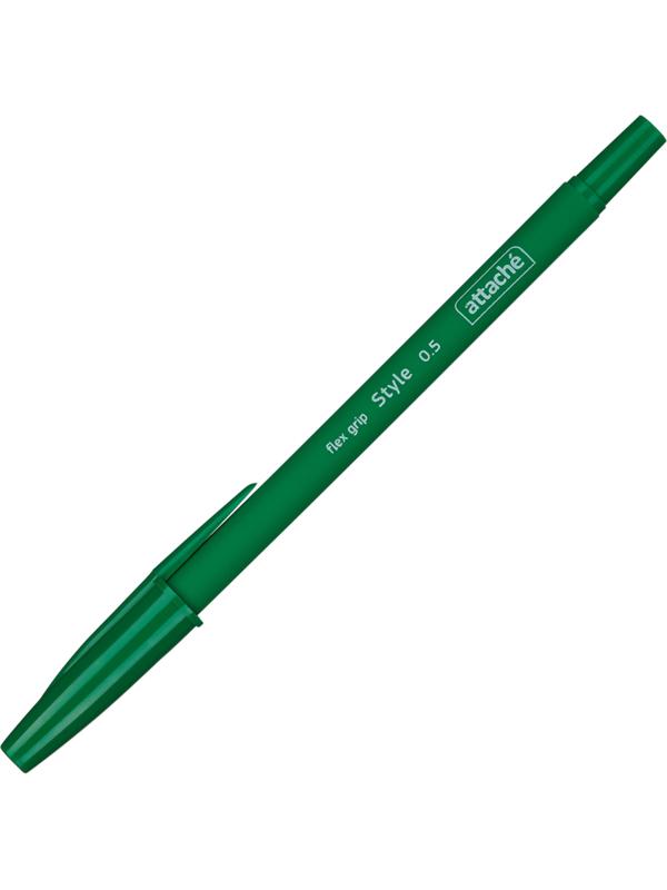 Ручка шариковая неавтоматическая Attache Style 4цв/наб 0,5мм прорезин.корп