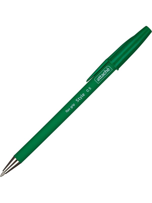 Ручка шариковая неавтоматическая Attache Style 4цв/наб 0,5мм прорезин.корп