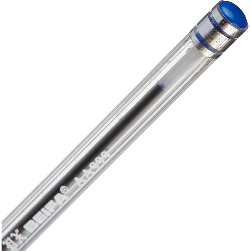 Ручка шариковая неавтоматическая Beifa АА999 0,5мм синий с рез.манж.Китай