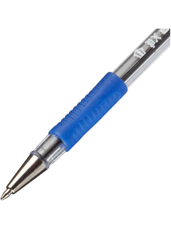 Ручка шариковая неавтоматическая Beifa АА999 0,5мм синий с рез.манж.Китай