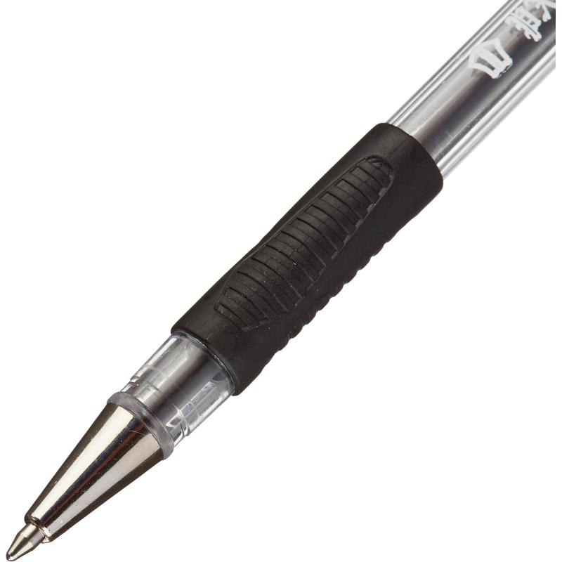 Ручка шариковая неавтоматическая Beifa АА999 0,5мм черный с рез.манж.Китай