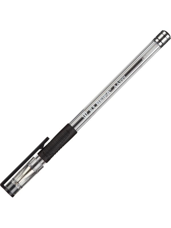 Ручка шариковая неавтоматическая Beifa АА999 0,5мм черный с рез.манж.Китай