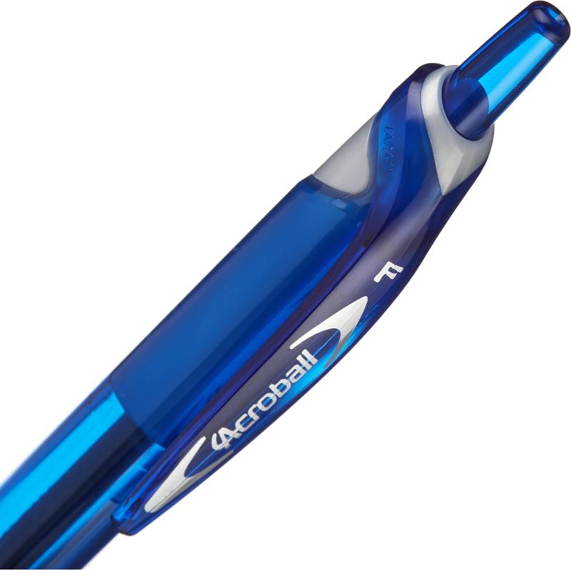 Ручка шариковая автоматическая PILOT Acroball резин.манжет син 0,28мм ЭКО