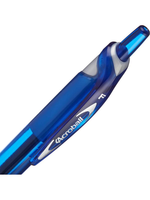 Ручка шариковая автоматическая PILOT Acroball резин.манжет син 0,28мм ЭКО