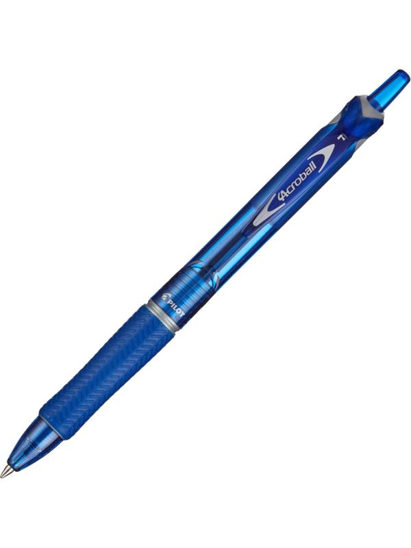 Ручка шариковая автоматическая PILOT Acroball резин.манжет син 0,28мм ЭКО