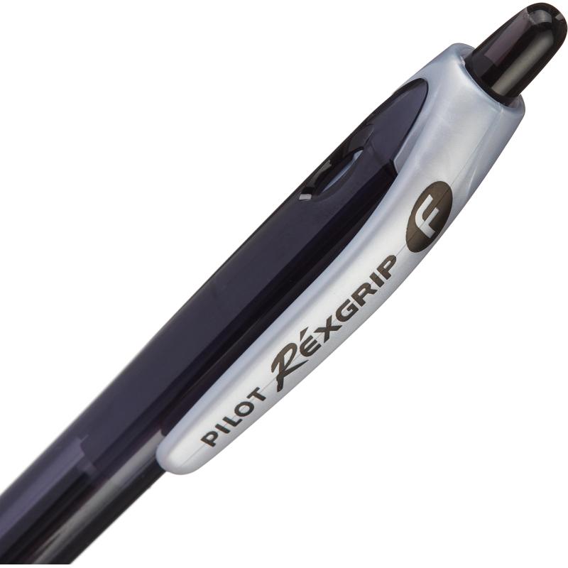 Ручка шариковая автоматическая PILOT BPRG-10R-F REXGRIP черн,0,22,масл,манж