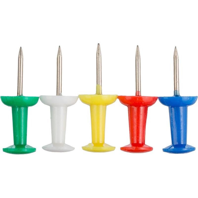 Кнопки силовые д/пробковых досок ATTACHE,плаcтик,ассорти,европодвес,30шт/уп