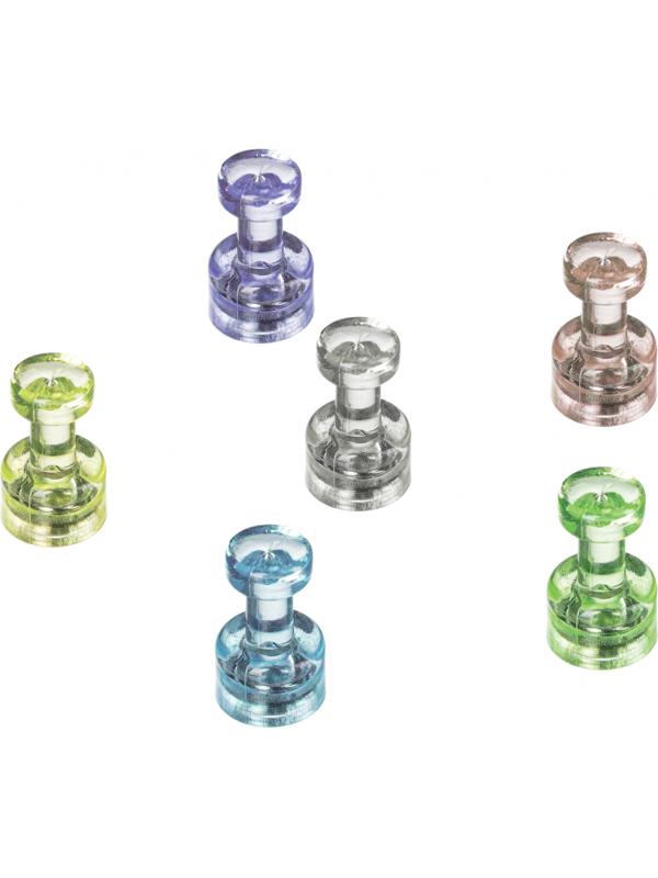 Магнитный держатель для досок усиленный Attache, 6шт/уп. цветной