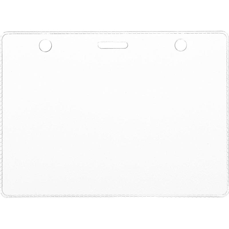 Бейдж 120х87мм металл зажим/тесьма син.(10шт.) 1065ГК-101