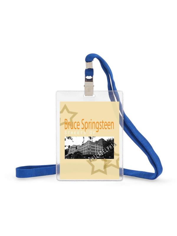 Бейдж верт.120х87мм металл зажим/тесьма син.(10шт)1065ВК-101