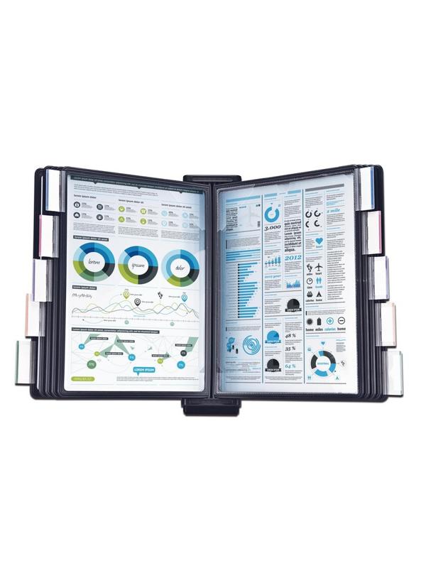 Демосистема настенная Promega office FDS006 10 пан., черный металл/пластик