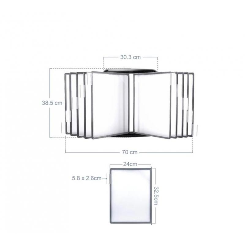 Демосистема настенная Promega office FDS012 10 пан., черный пластик