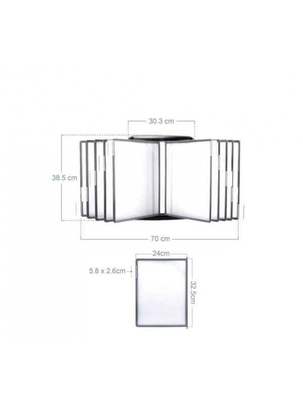 Демосистема настенная Promega office FDS012 10 пан., черный пластик