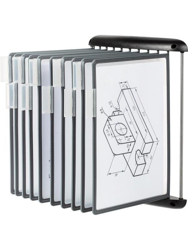 Демосистема настенная Promega office FDS012 10 пан., черный пластик