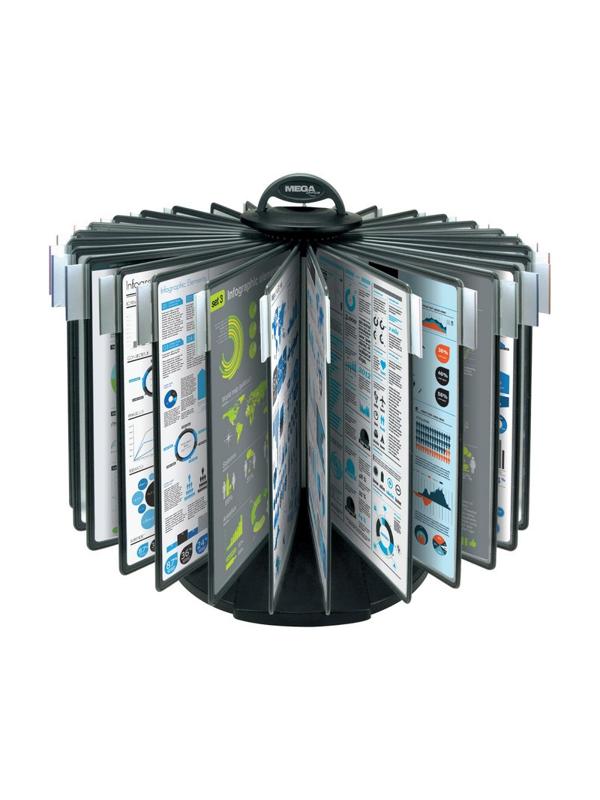 Демосистема настольная Promega office FDS009 карусель 30 пан.,черный