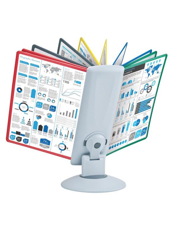 Демосистема настольная Promega office FDS031 вращ. 10 пан. св.сер/ассорти