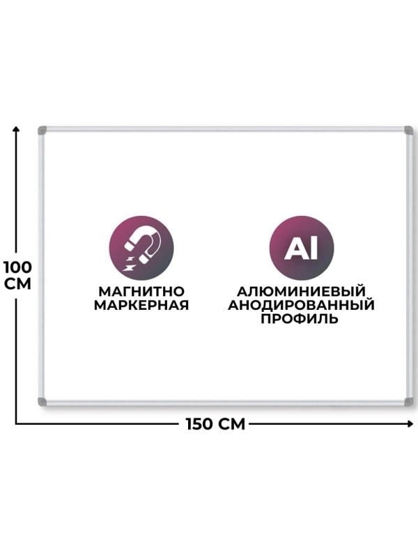 Доска магнитно-маркерная 100х150 Attache Economy лак Россия