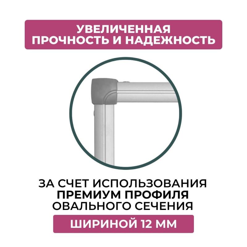 Доска магнитно-маркерная Attache Twist 100х150 лак вращ., на роликах Россия