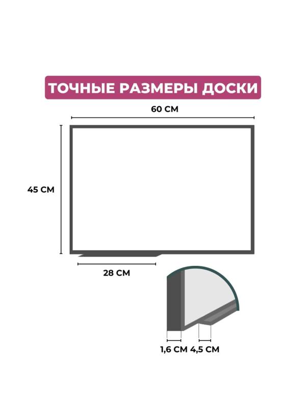 Доска магнитно-маркерная 45х60 Attache Economy лак
