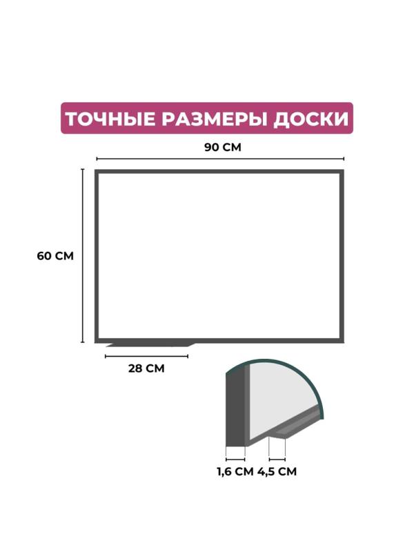 Доска магнитно-маркерная 60х90 Attache Economy лак