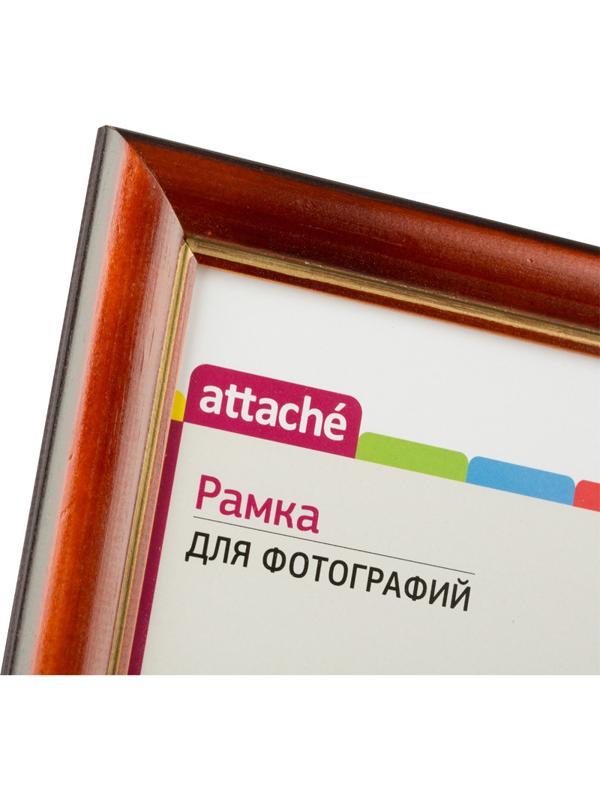 Рамка А4(21х30)ATTACHE коньяк+золото+лак,дер.багет