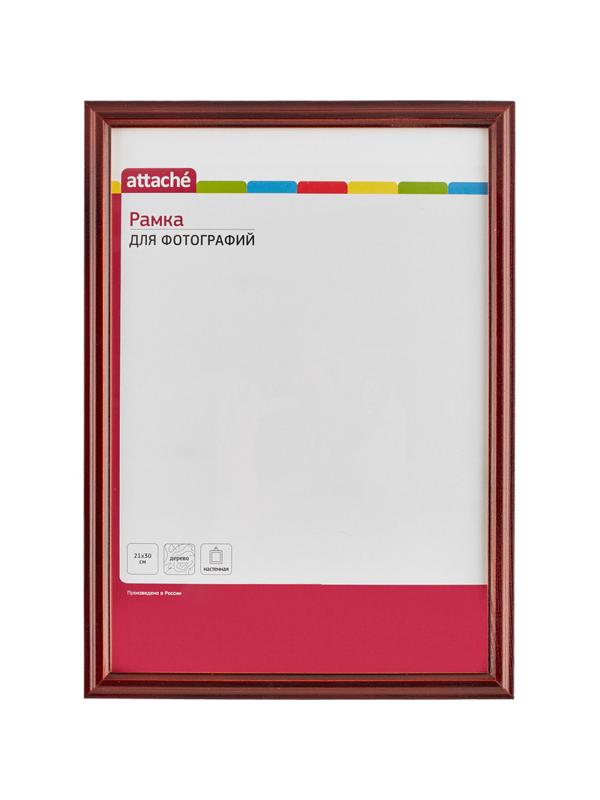 Рамка А4(21х30)ATTACHE коньяк+лак,деревян.фигур.ба
